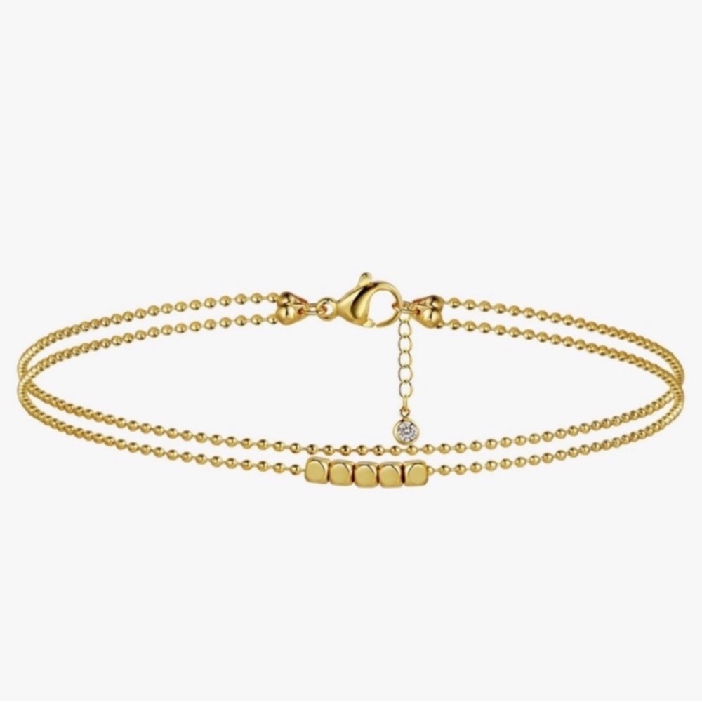 NEW 14K Gold Plated Elegant Gold Ankle Bracelet